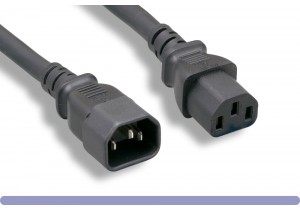 BLACK C 13 TO C 14 JUMPER CORD