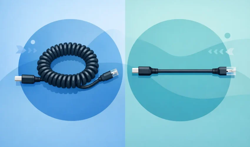 Coiled Cords vs Straight Cables